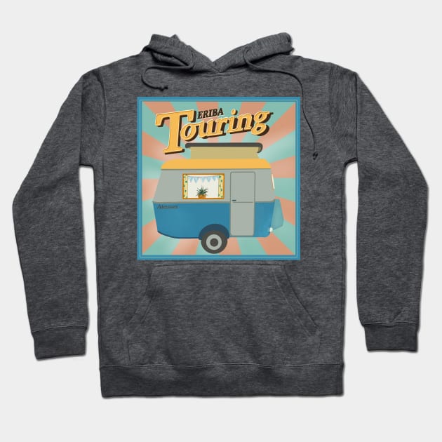 Vintage Touring Caravan Adventure Hoodie by NattyDesigns